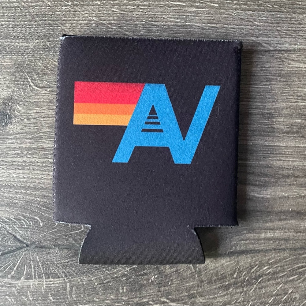 Aviator Nation Black Austin Can Cooler with Colorful Logo